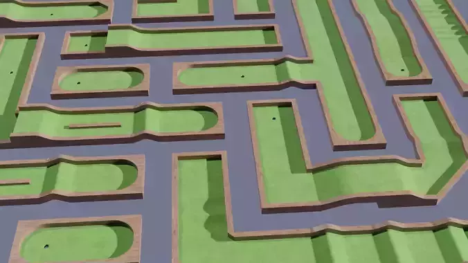 37 Mini Golf Modular Building Set