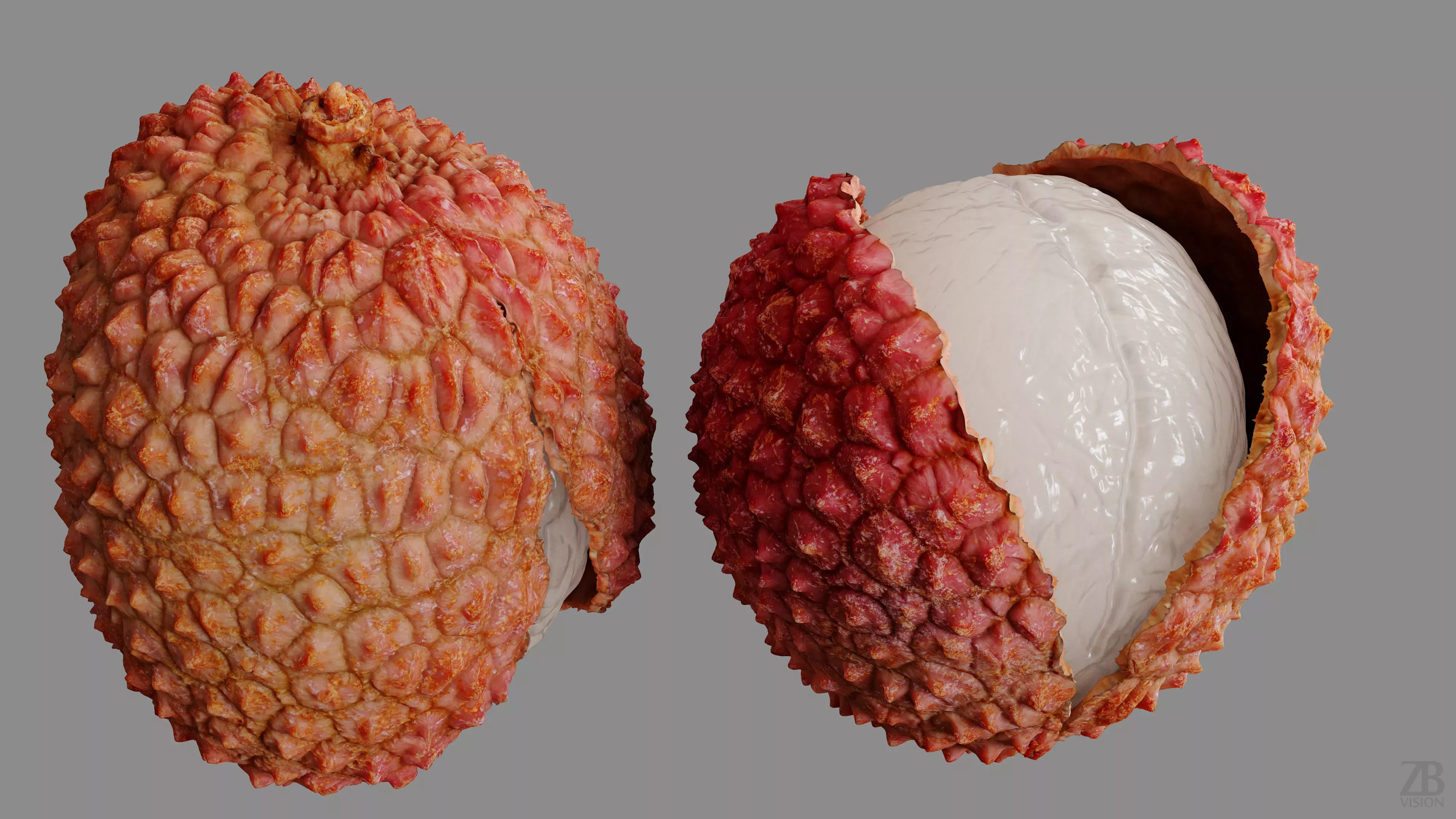 Lychee 3D model_9