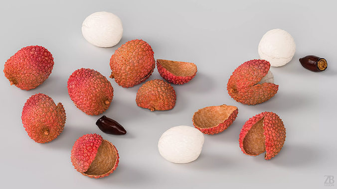 Lychee 3D model 3