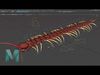 Centipede RIG Blender and Maya Free low-poly 3D model_1