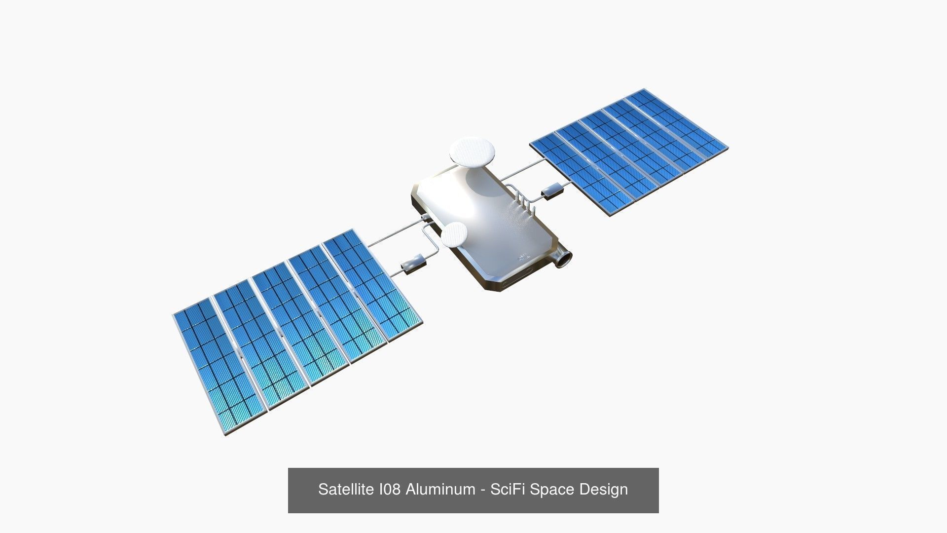 10 Satellites AZ Aluminum Collection - SciFi Space Design _9