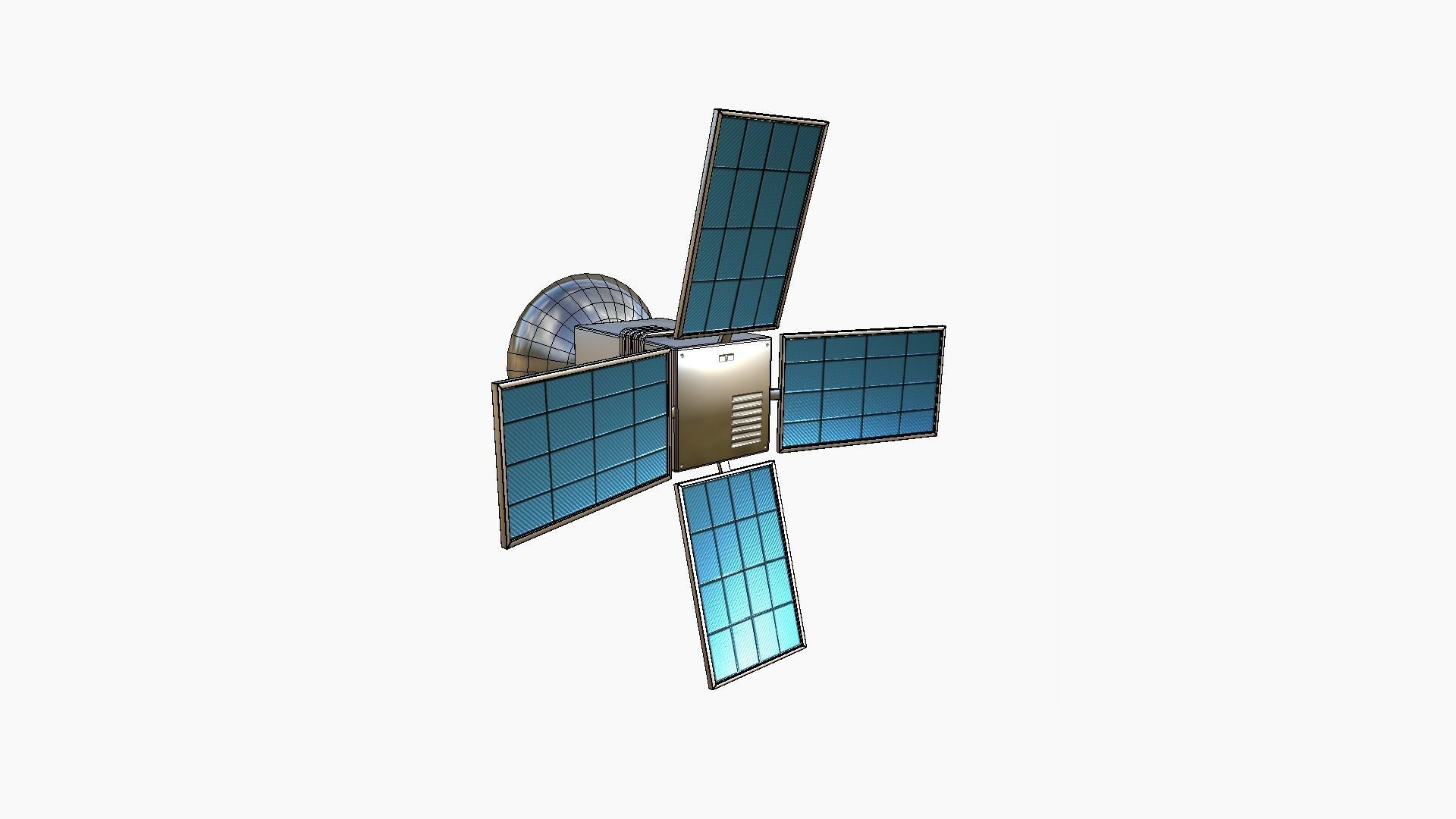 10 Satellites AZ Aluminum Collection - SciFi Space Design _34