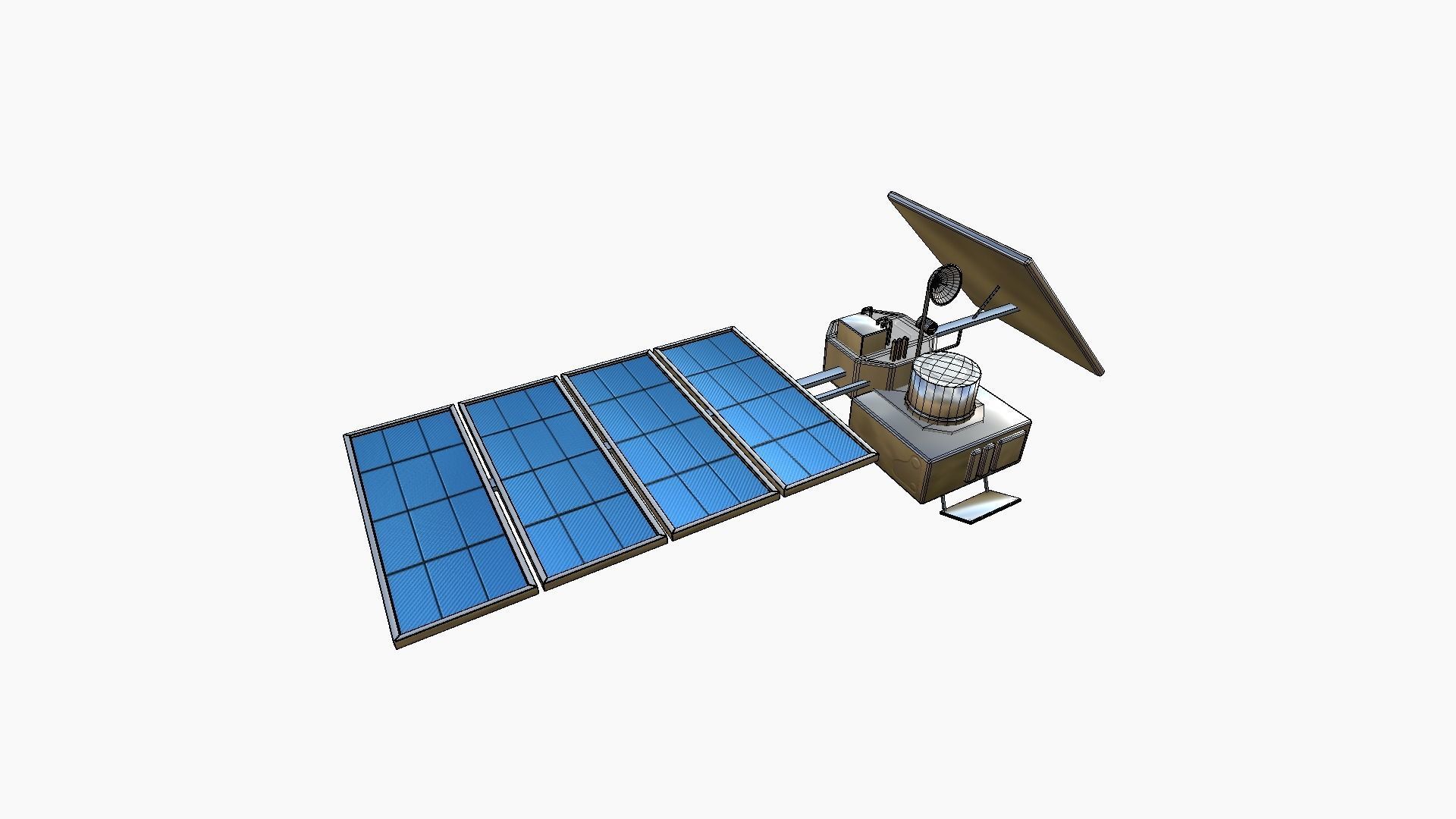 10 Satellites AZ Aluminum Collection - SciFi Space Design _44