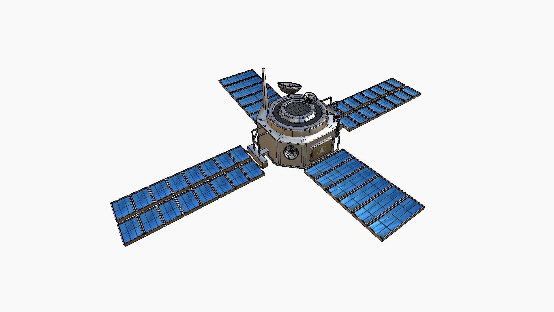 10 Satellites AZ Aluminum Collection - SciFi Space Design _37