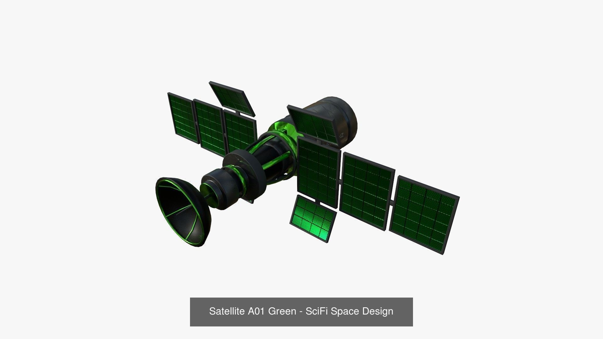 100 Satellites Collection - SciFi Space Design _24