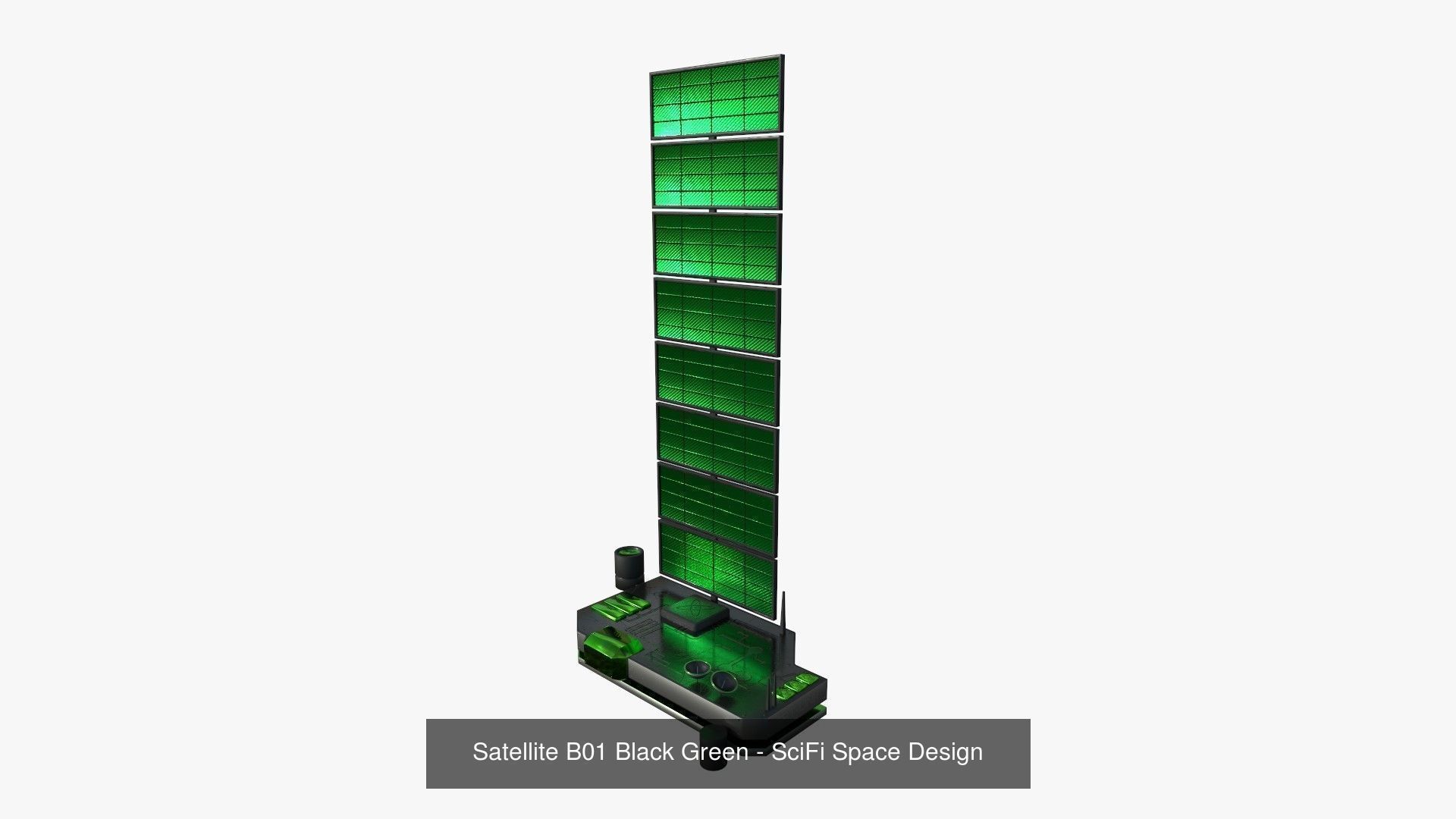 100 Satellites Collection - SciFi Space Design _34