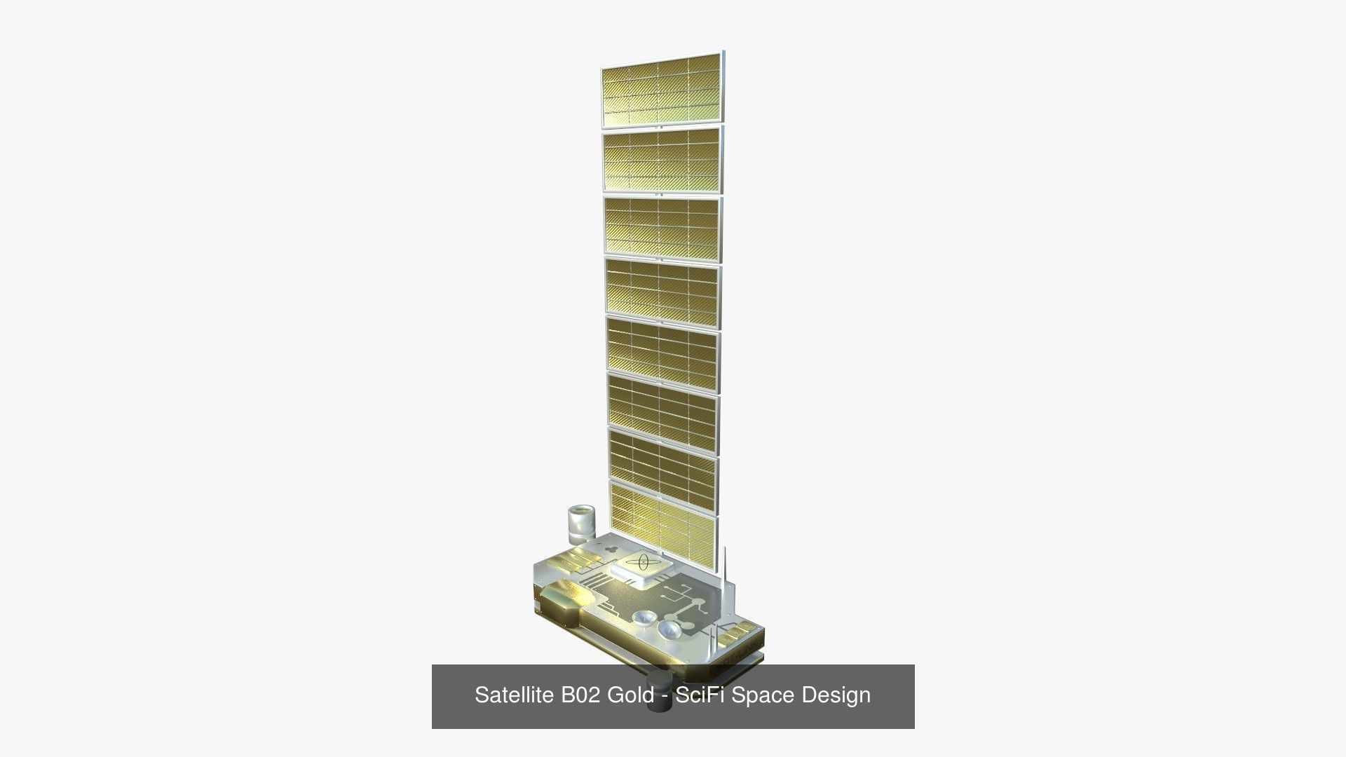 100 Satellites Collection - SciFi Space Design _35