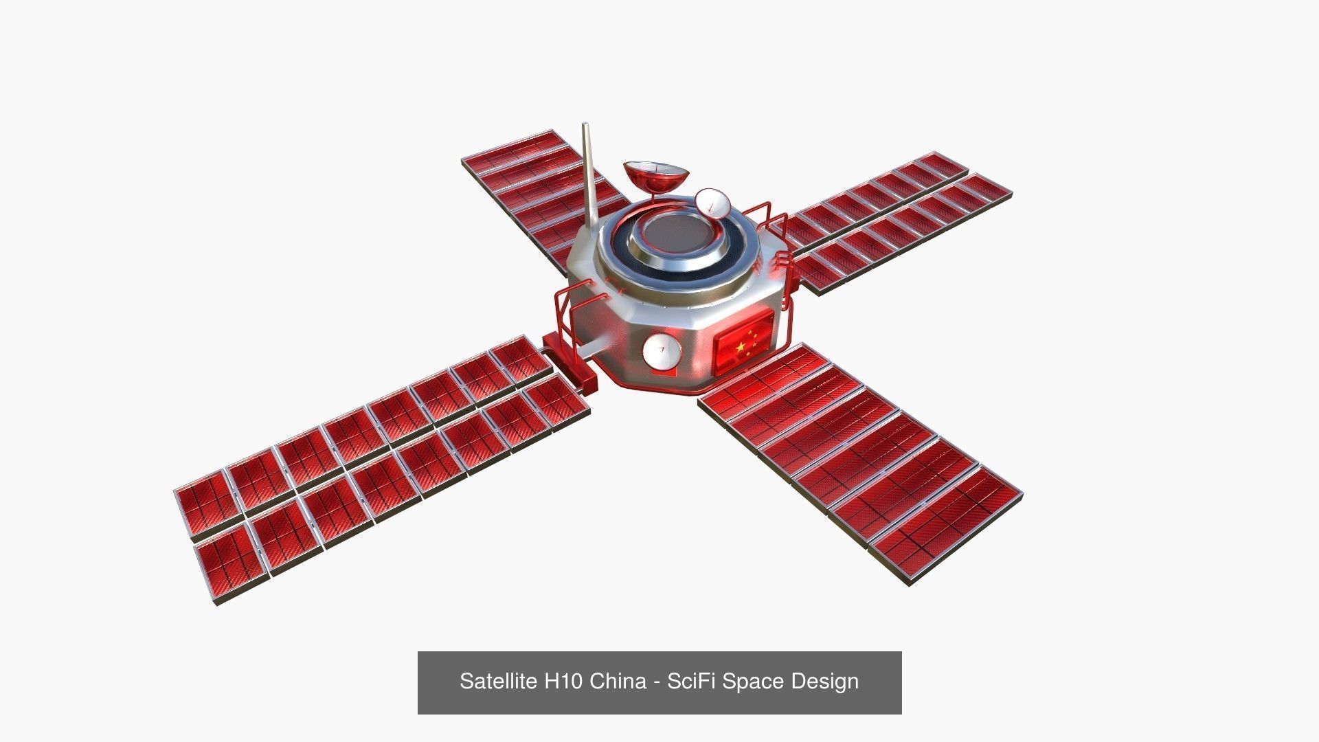 100 Satellites Collection - SciFi Space Design _94