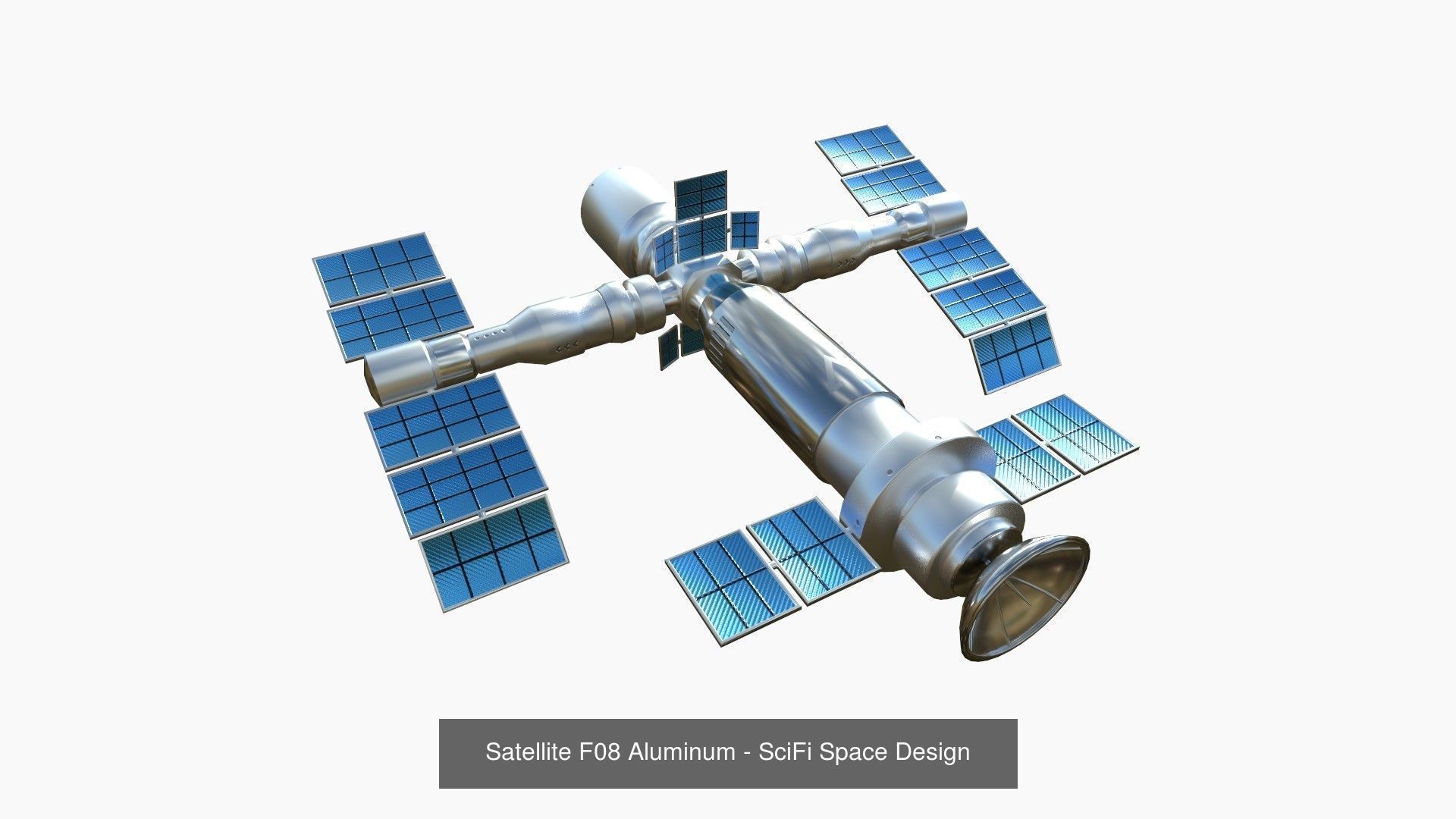 100 Satellites Collection - SciFi Space Design _76