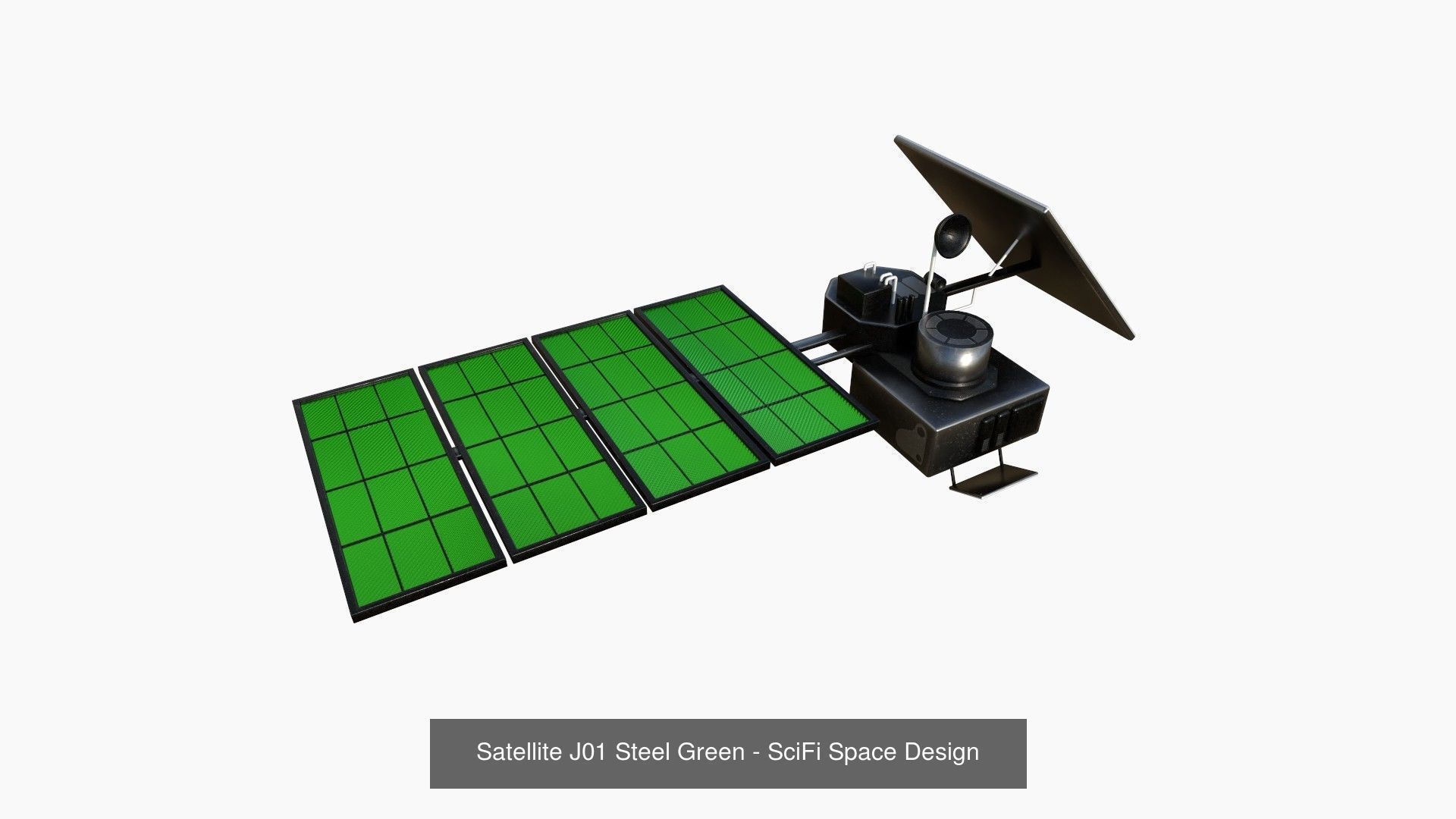 100 Satellites Collection - SciFi Space Design _123