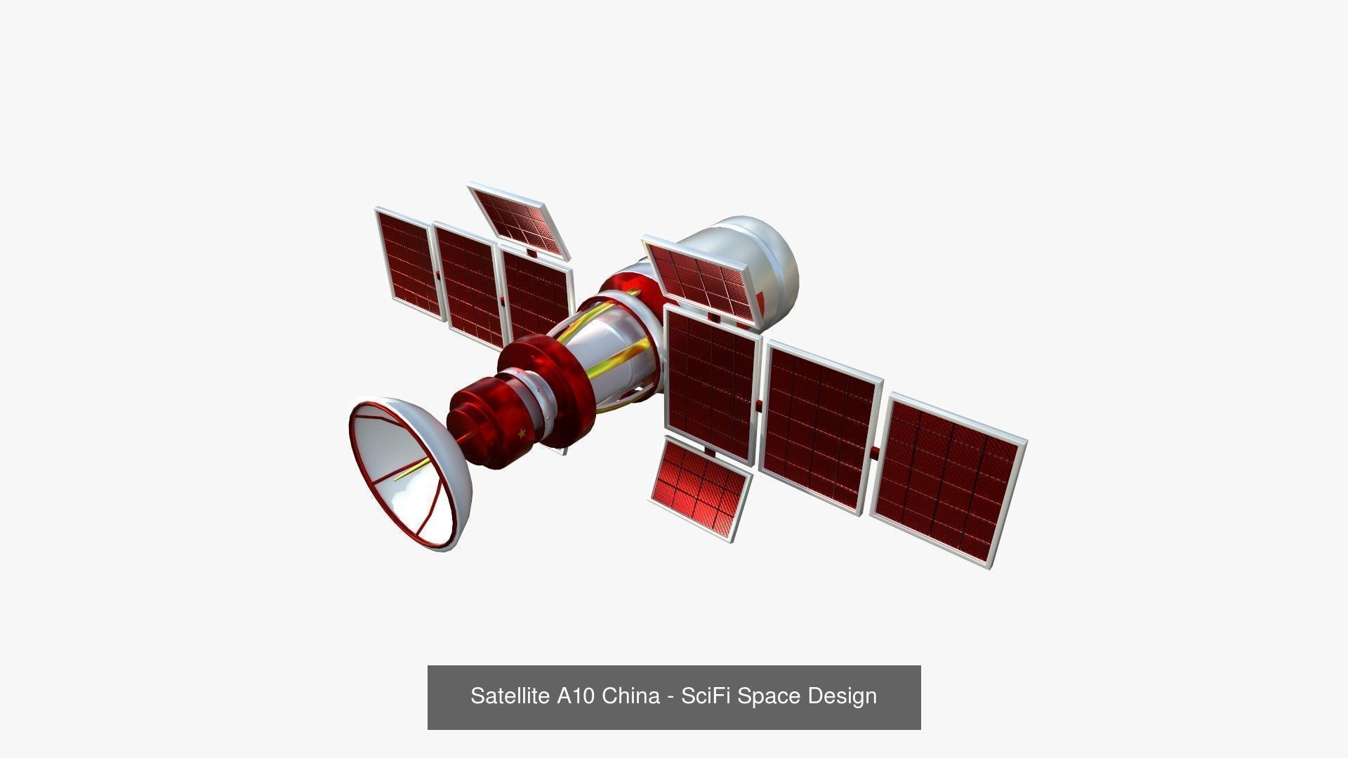 100 Satellites Collection - SciFi Space Design _33
