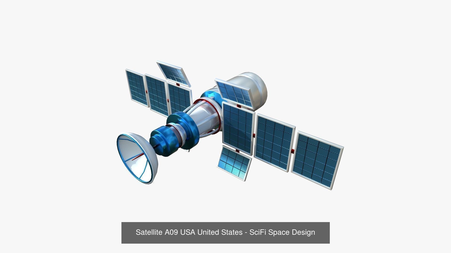 100 Satellites Collection - SciFi Space Design _32