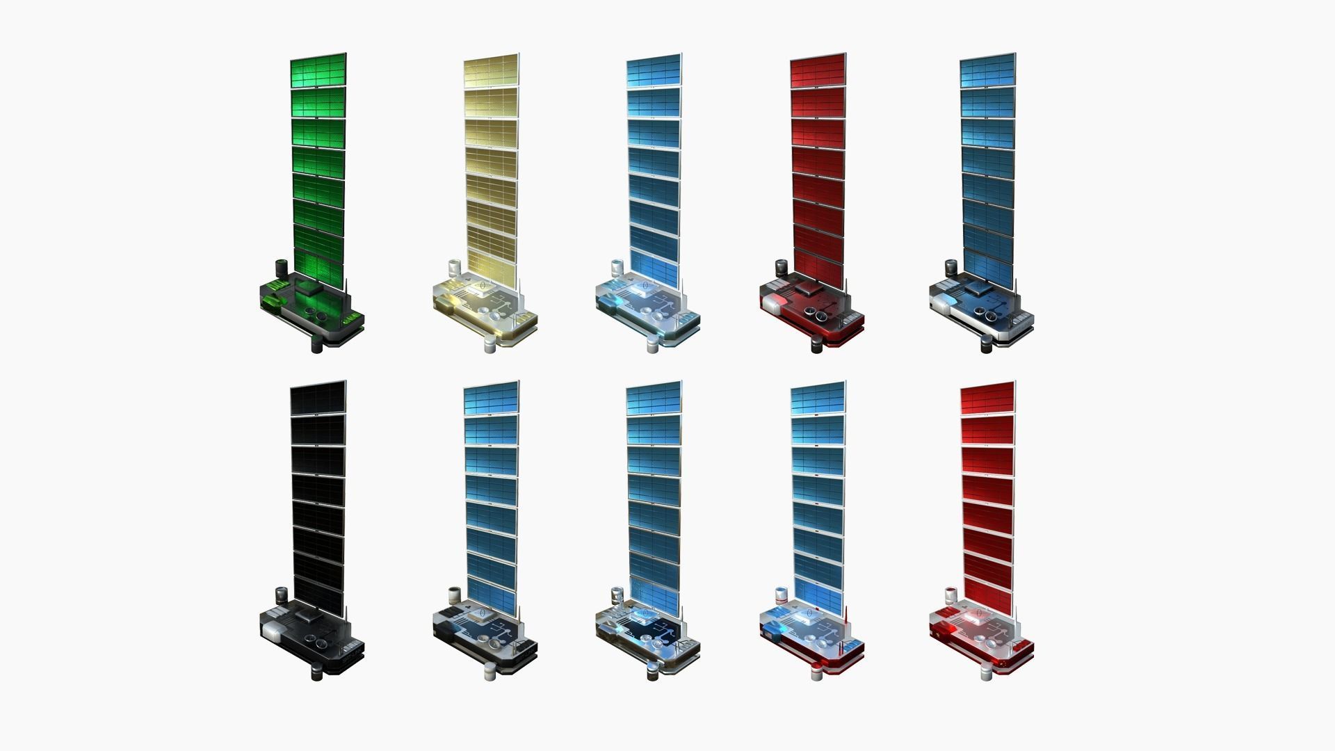 100 Satellites Collection - SciFi Space Design _4