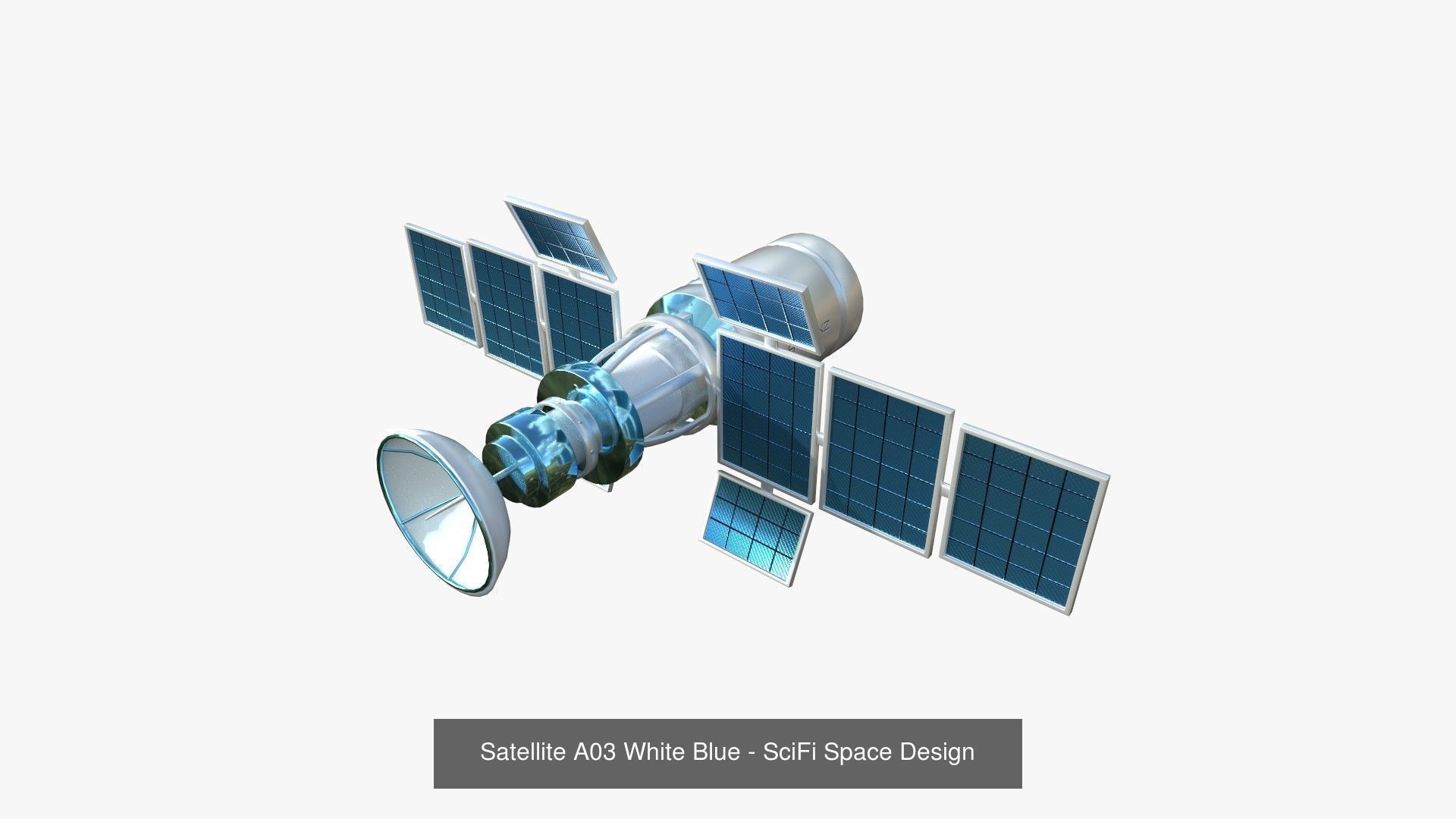 100 Satellites Collection - SciFi Space Design _26