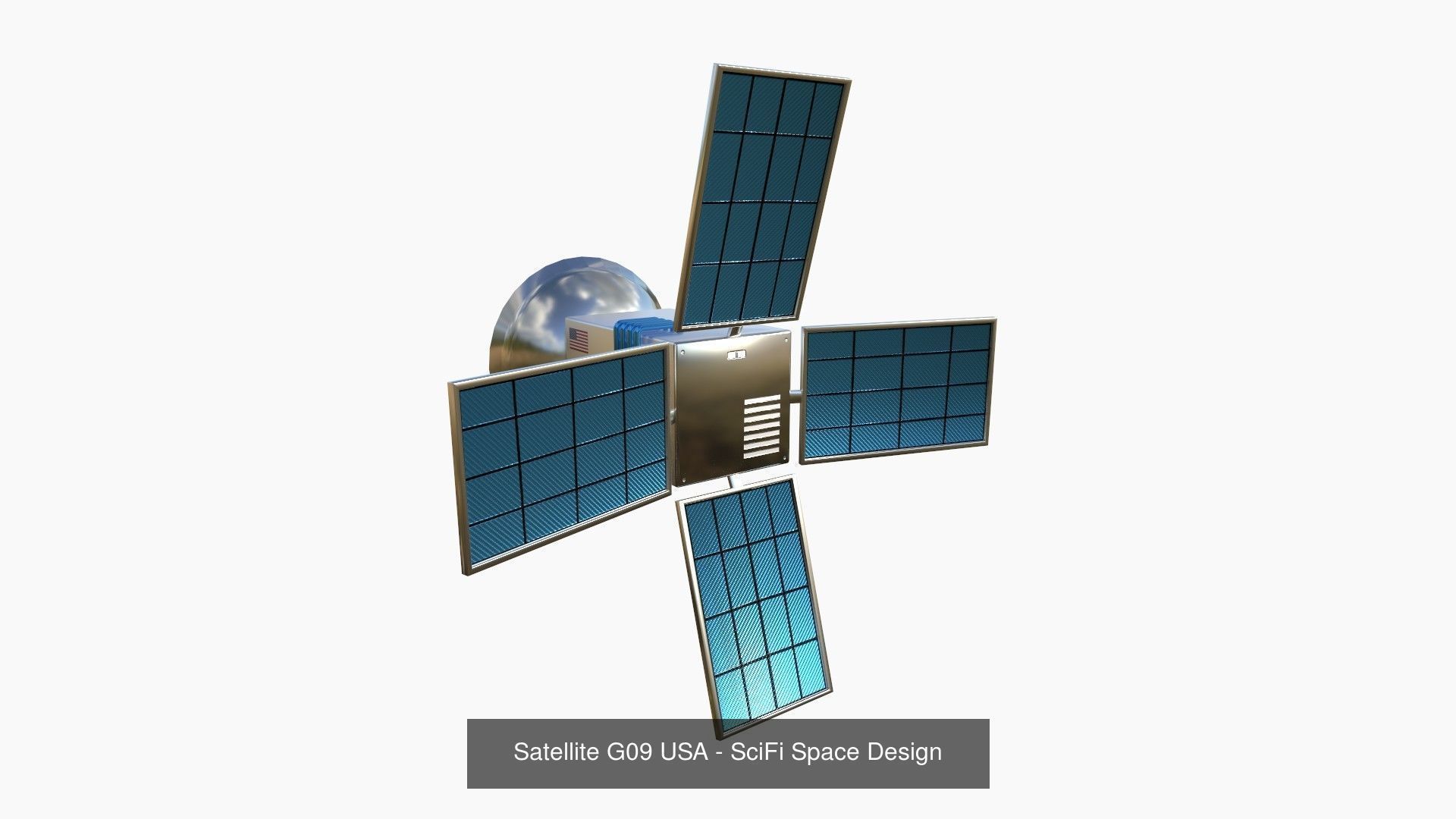 100 Satellites Collection - SciFi Space Design _85