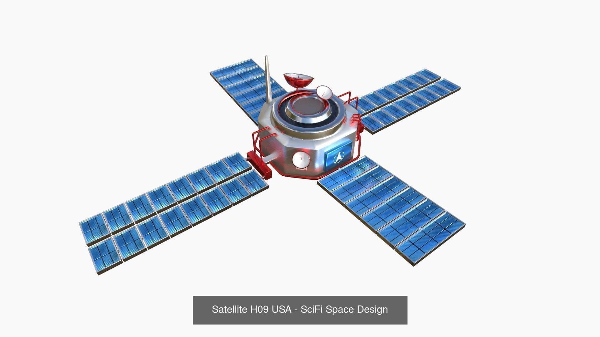 100 Satellites Collection - SciFi Space Design _95