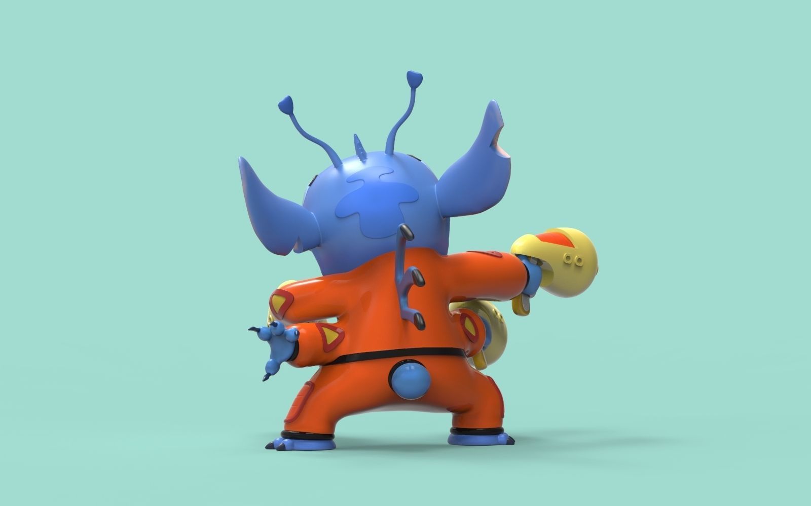 stitch alien 3D print model_2