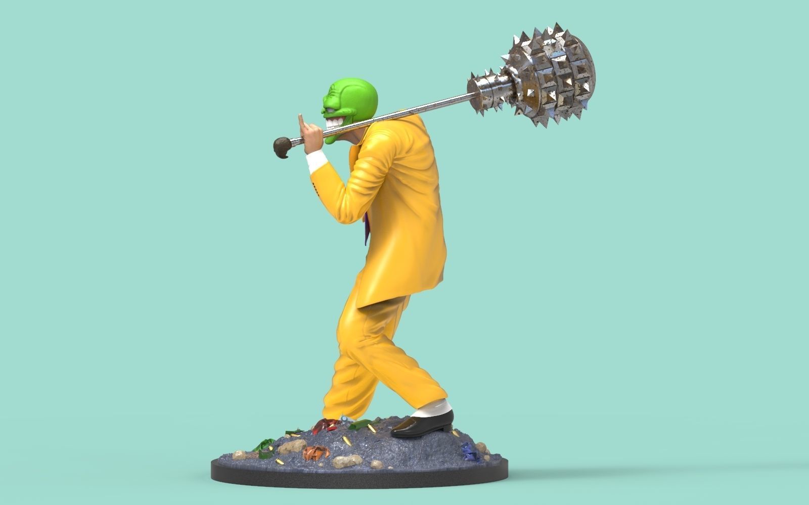 the mask - big head 3D print model_3