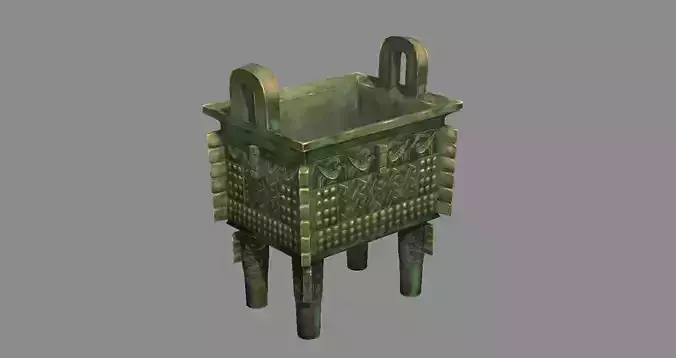 Bronze Tripod - Rectangular