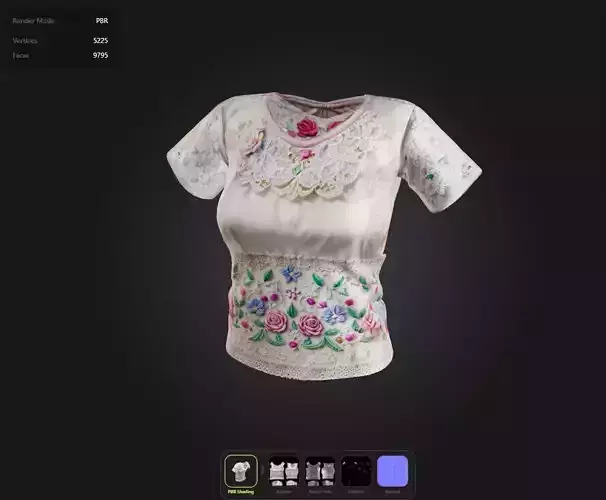 Floral Top PBR 4k