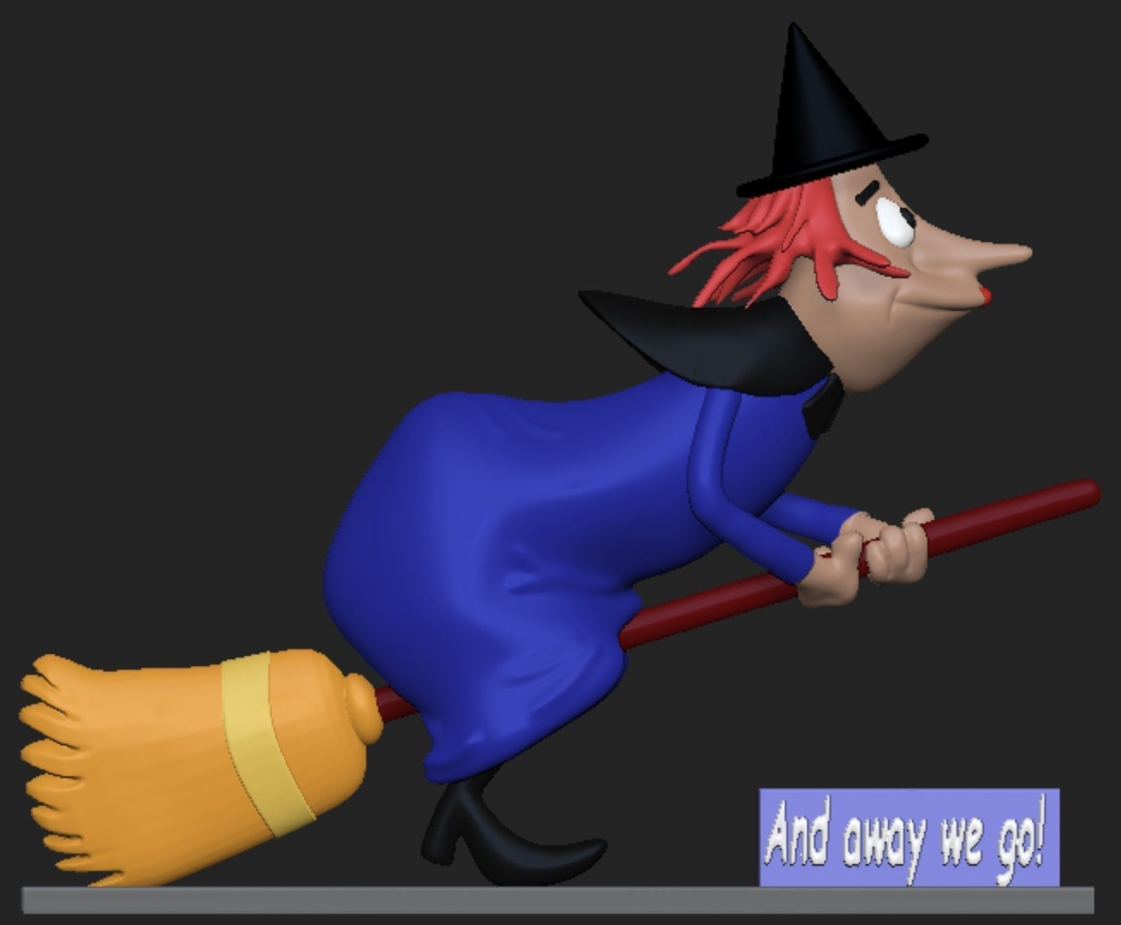 Witch Crafty woody woodpecker 3D print model_4