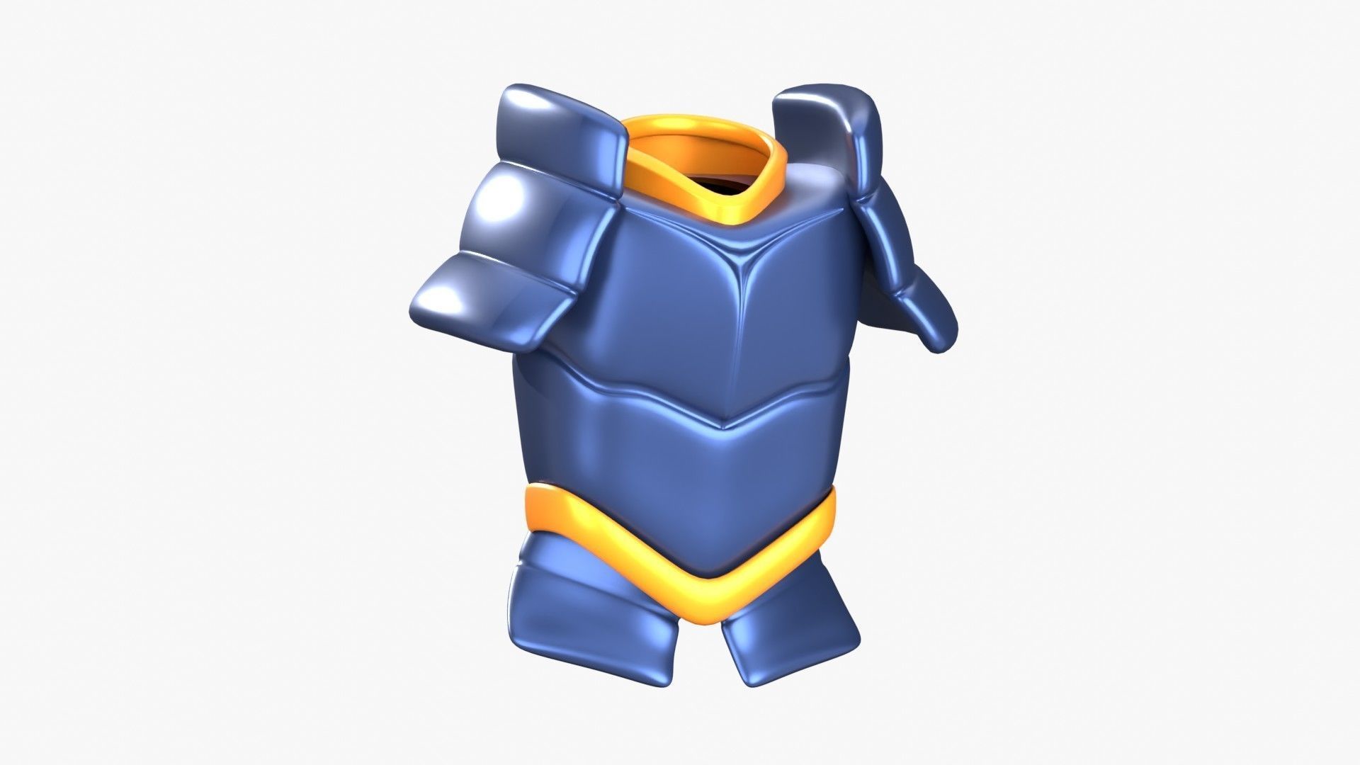 Armor Samurai 3D Illustration 3D model_19
