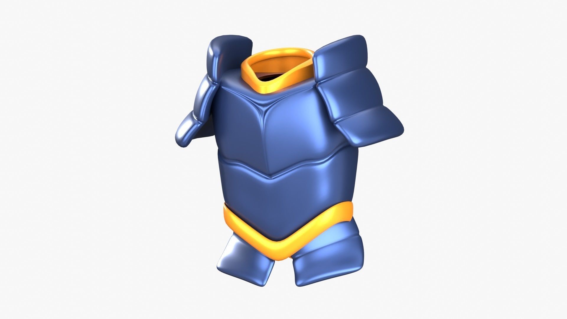Armor Samurai 3D Illustration 3D model_2