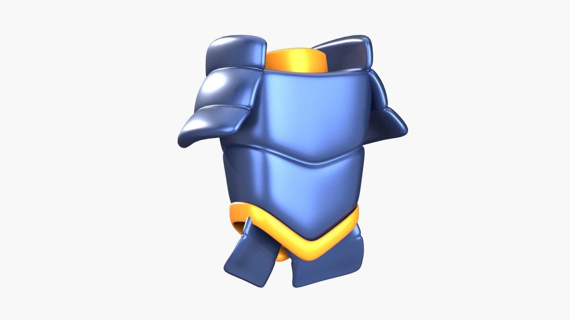 Armor Samurai 3D Illustration 3D model_9