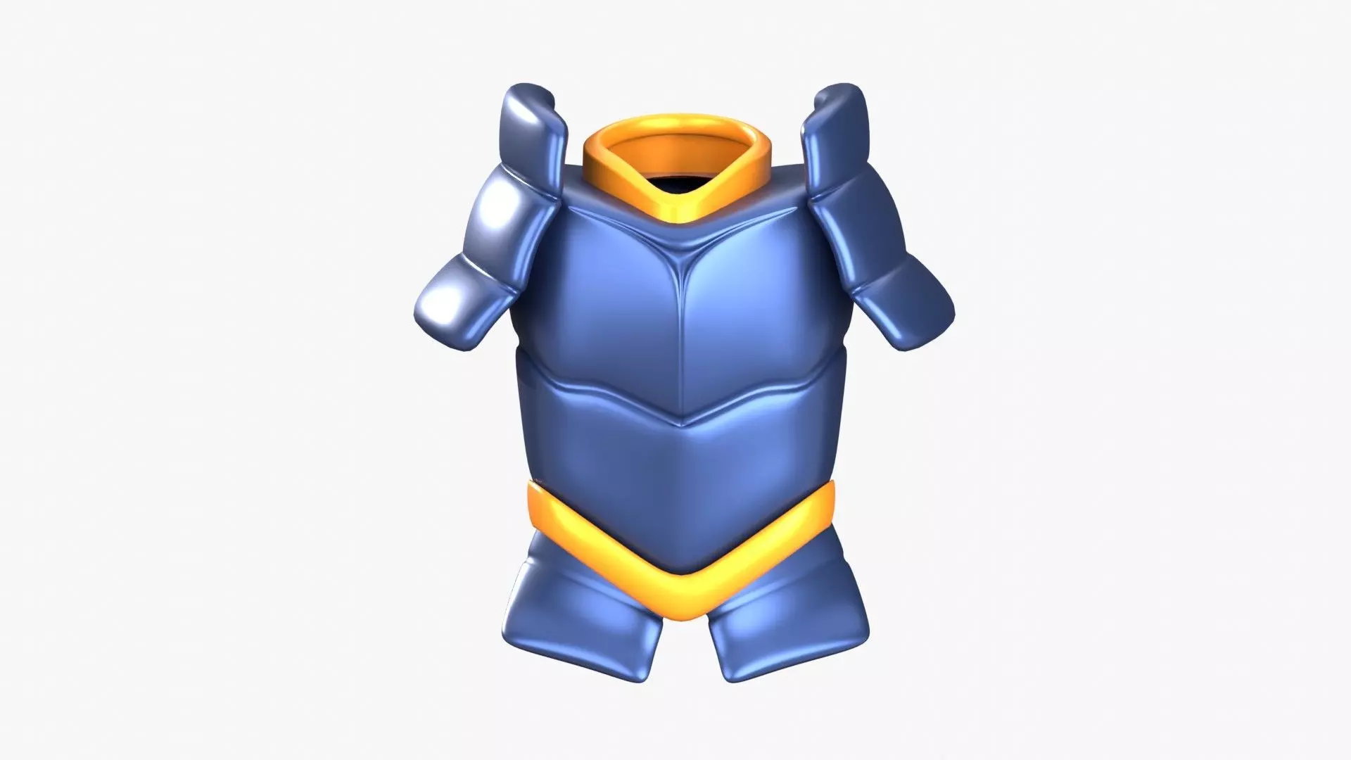 Armor Samurai 3D Illustration 3D model_0