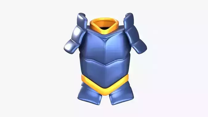 Armor Samurai 3D Illustration