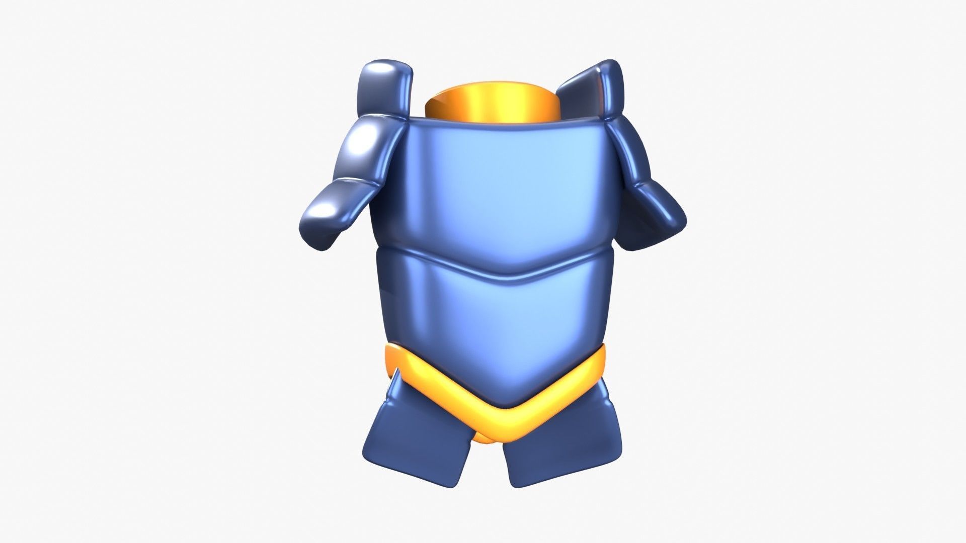 Armor Samurai 3D Illustration 3D model_10