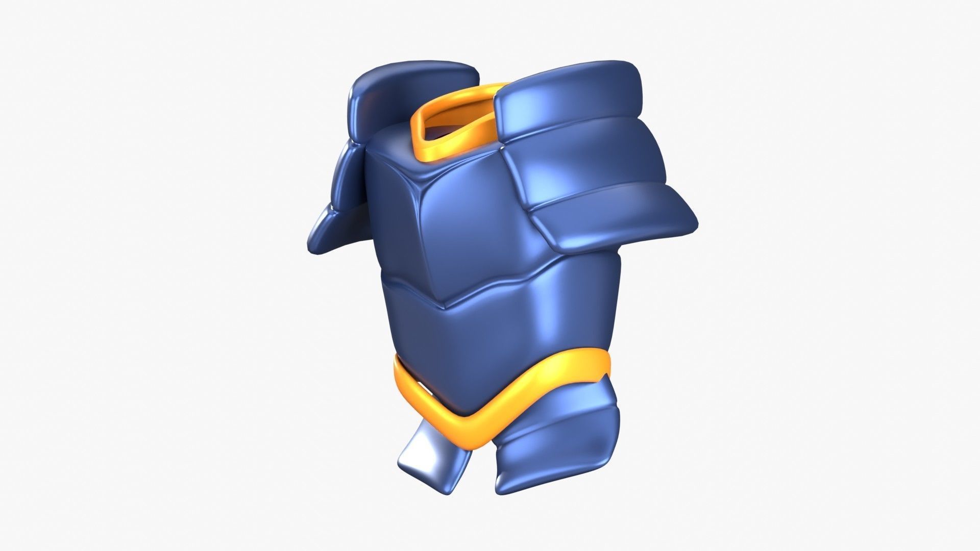 Armor Samurai 3D Illustration 3D model_3