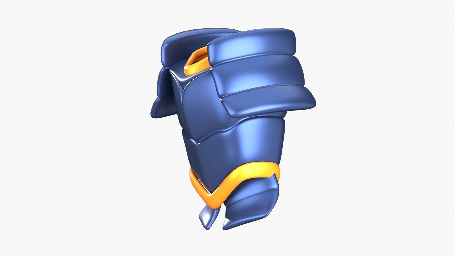 Armor Samurai 3D Illustration 3D model_4