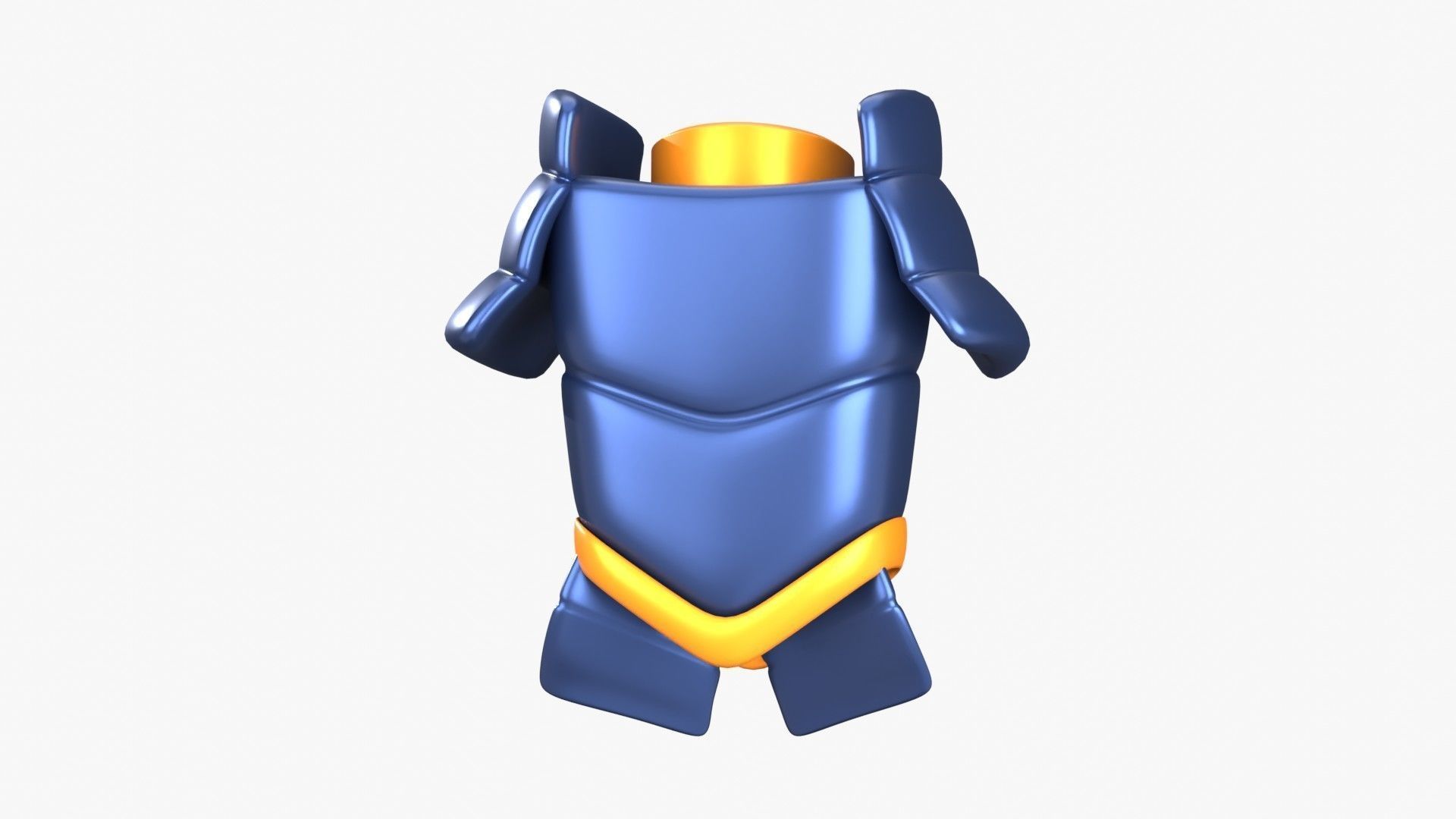 Armor Samurai 3D Illustration 3D model_11