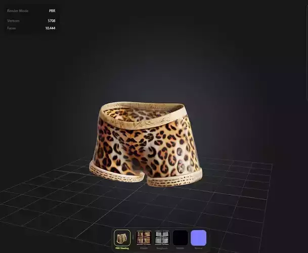 Leopard shorts PBR 4k