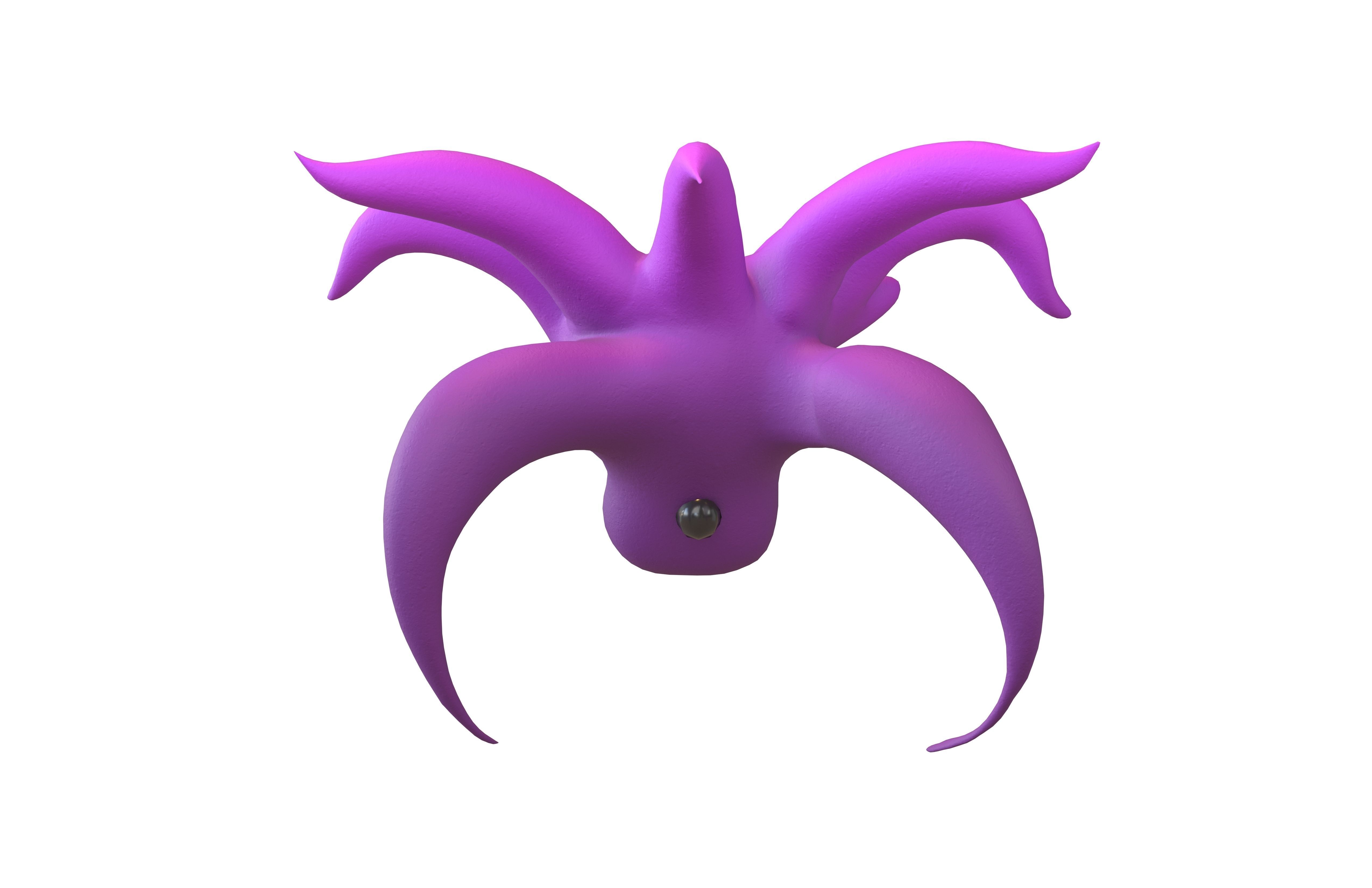 Abstract Monster v1 003 Low-poly 3D model_1