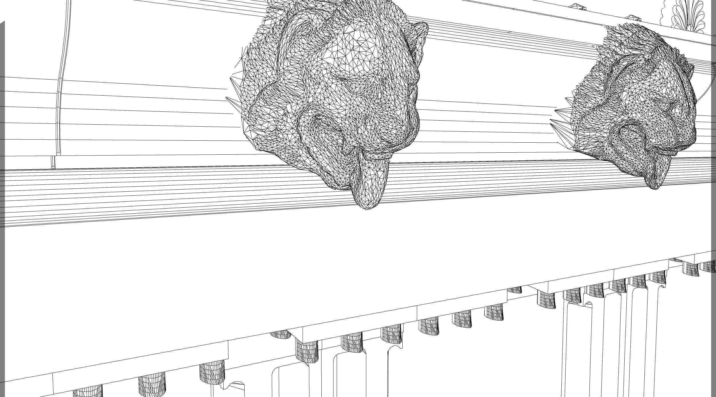 Temple of Diana Propylaea at Eleusis Greek Doric column 3D model_15