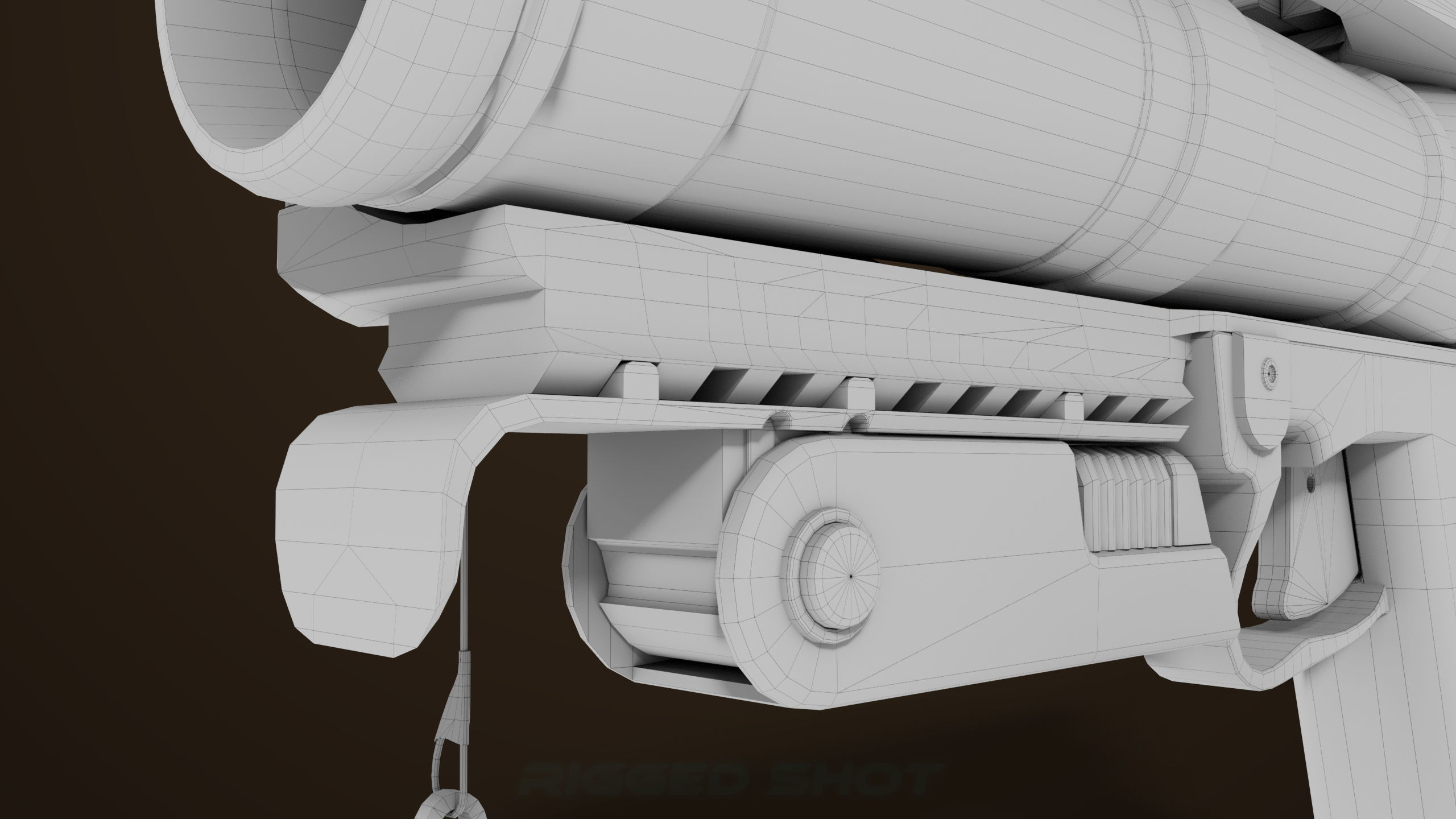 Grenade Launcher 04 Brown Generic All PBR Unity UE Textures Low-poly 3D model_43