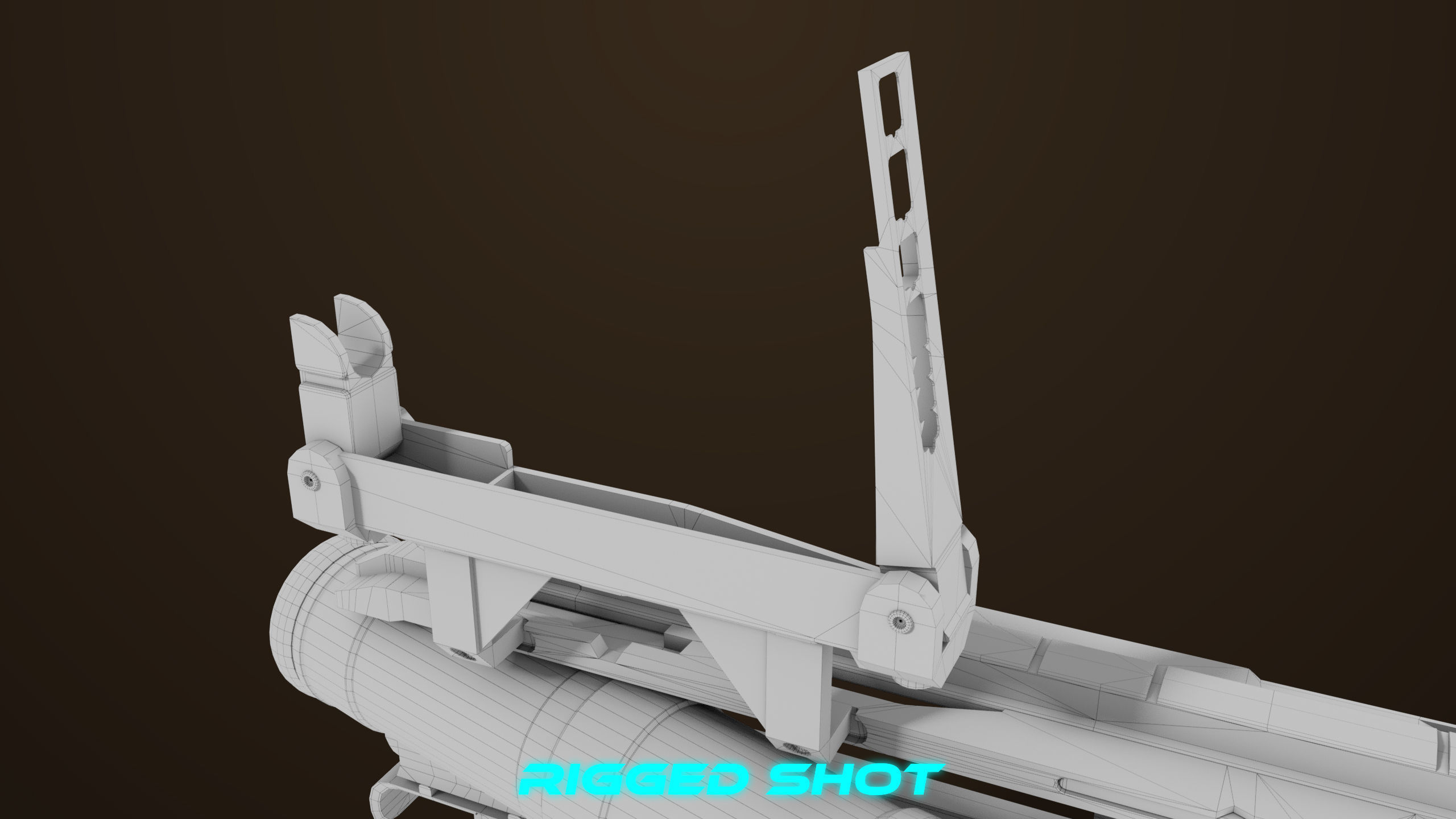 Grenade Launcher 04 Brown Generic All PBR Unity UE Textures Low-poly 3D model_58