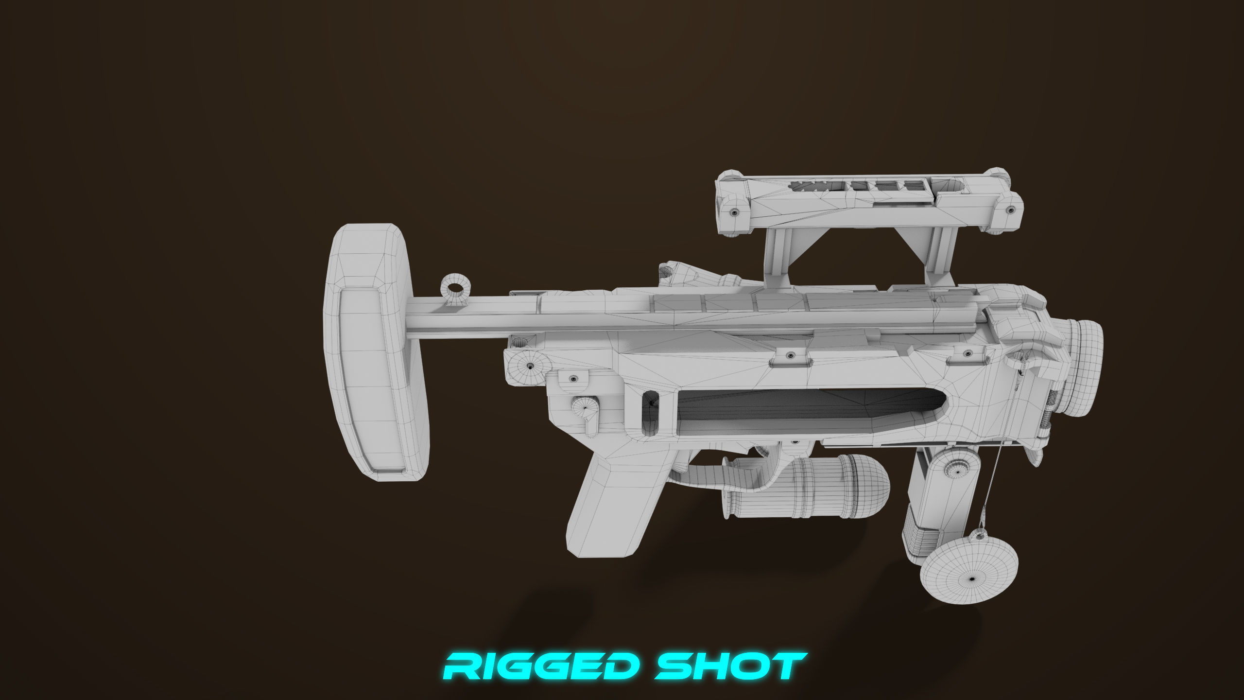 Grenade Launcher 04 Brown Generic All PBR Unity UE Textures Low-poly 3D model_56