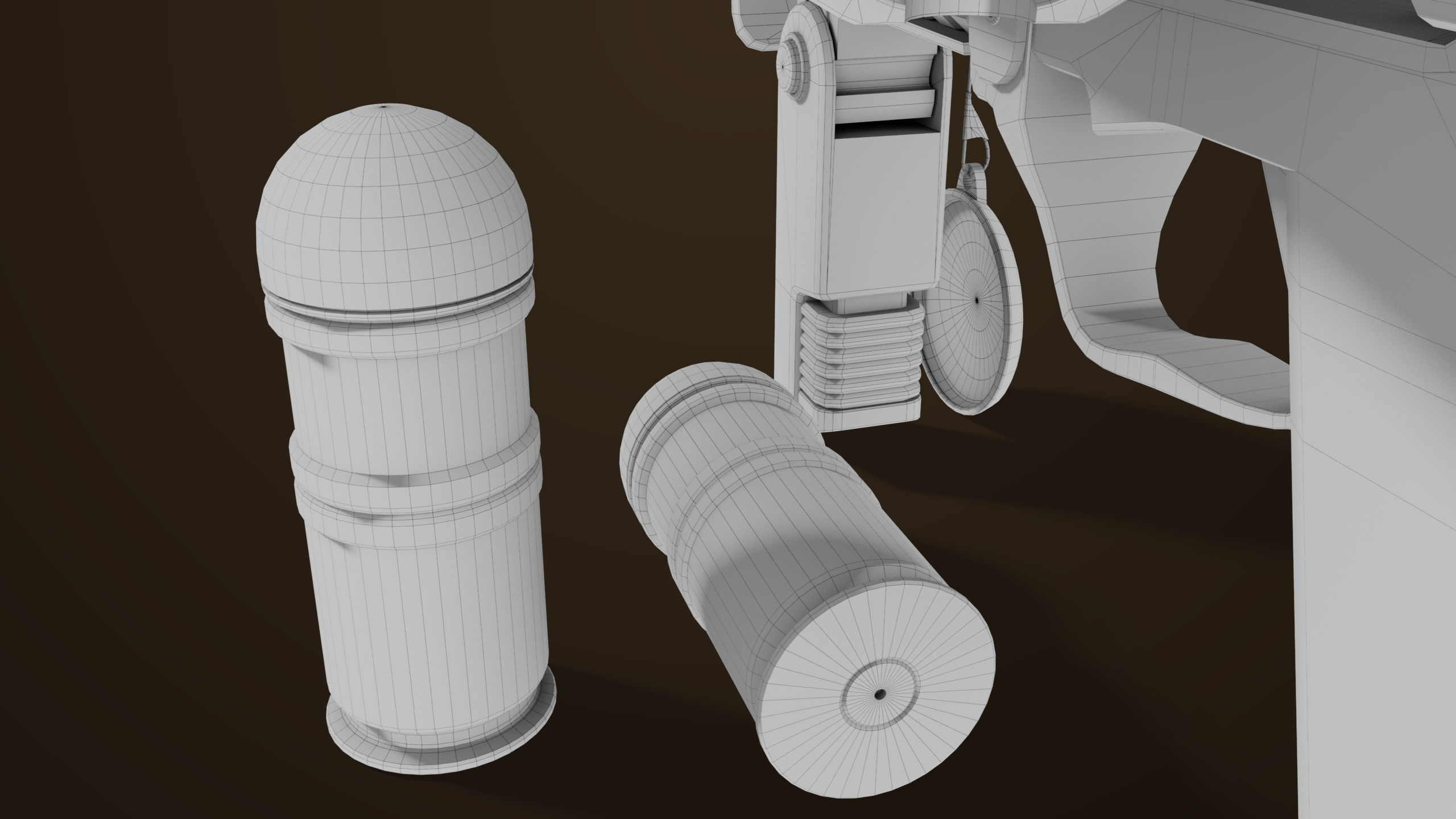 Grenade Launcher 04 Brown Generic All PBR Unity UE Textures Low-poly 3D model_60