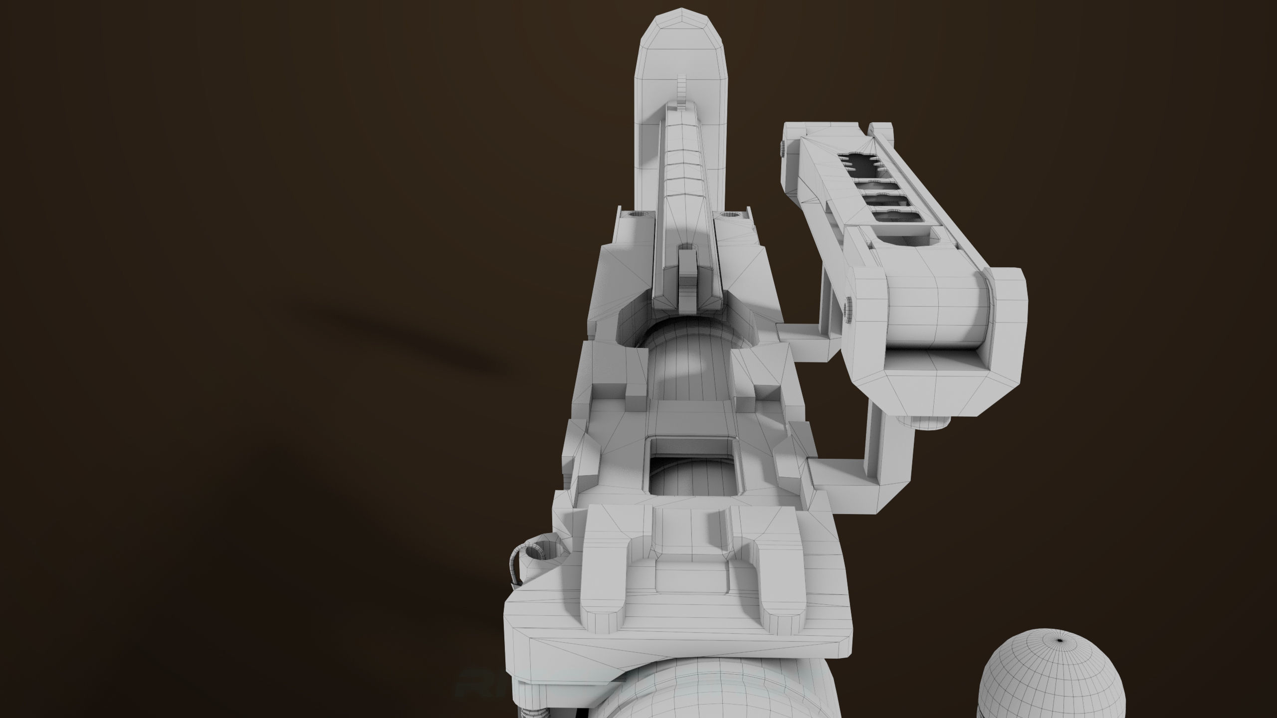 Grenade Launcher 04 Brown Generic All PBR Unity UE Textures Low-poly 3D model_44