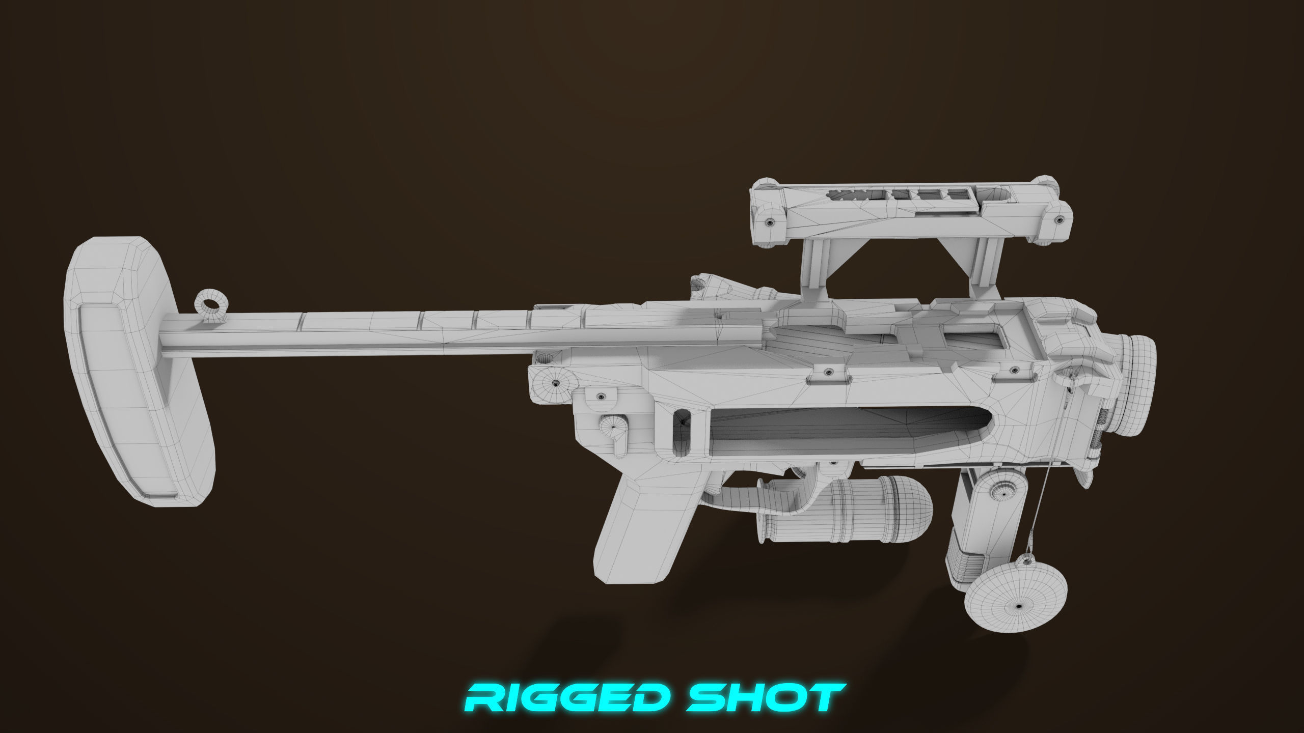 Grenade Launcher 04 Brown Generic All PBR Unity UE Textures Low-poly 3D model_55