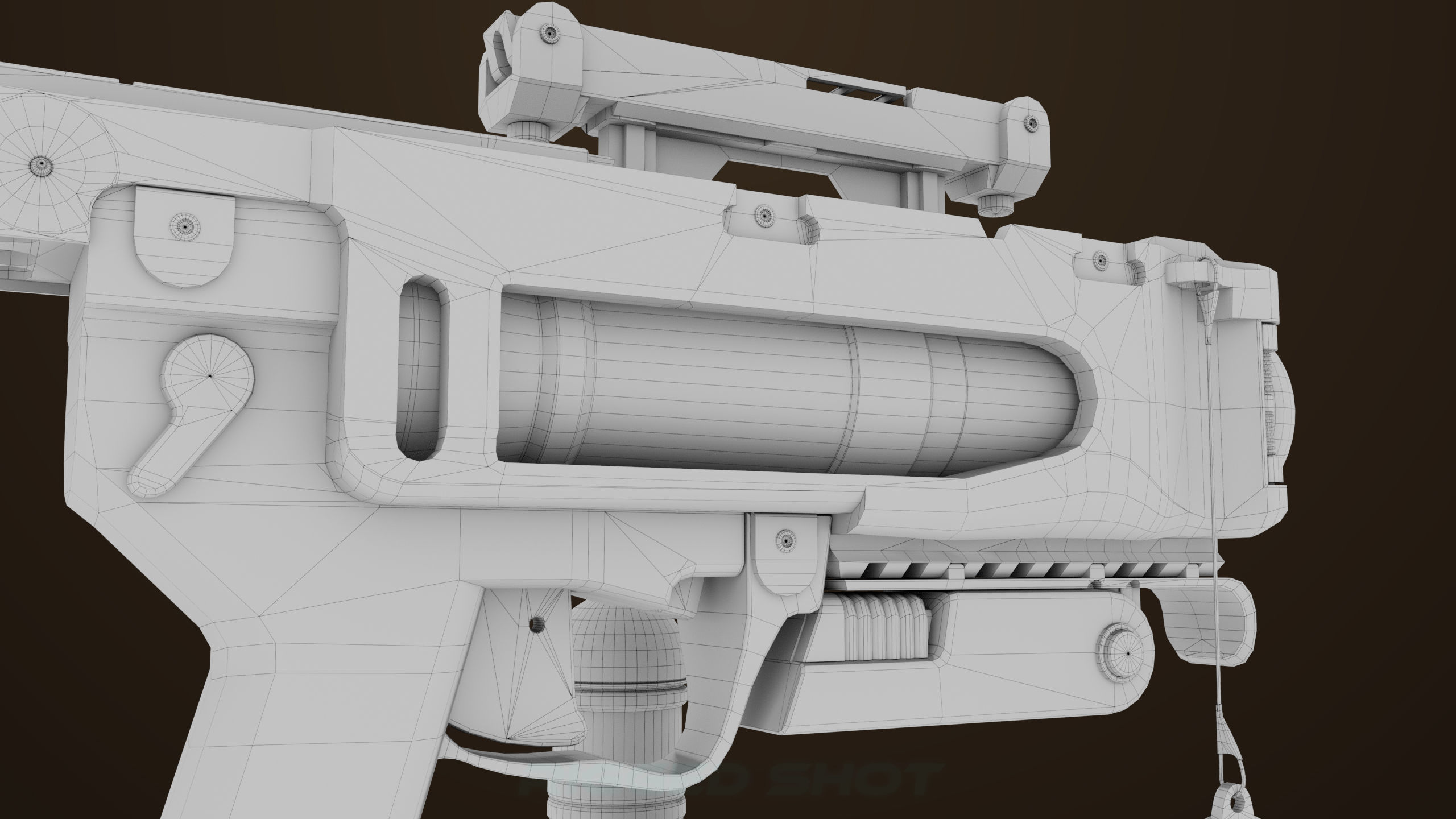 Grenade Launcher 04 Brown Generic All PBR Unity UE Textures Low-poly 3D model_45