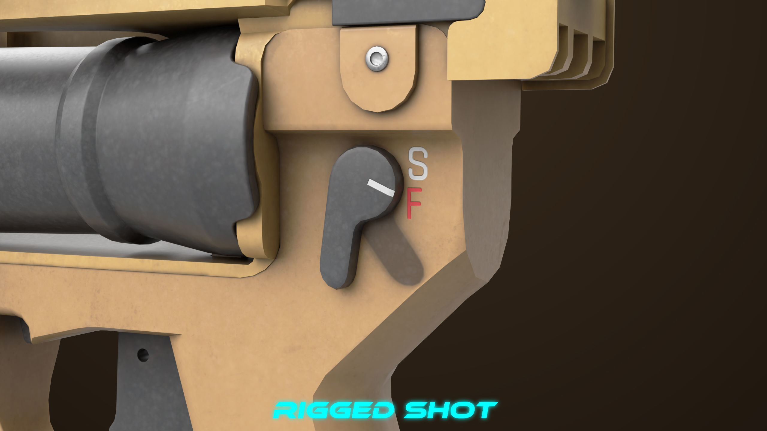 Grenade Launcher 04 Brown Generic All PBR Unity UE Textures Low-poly 3D model_23