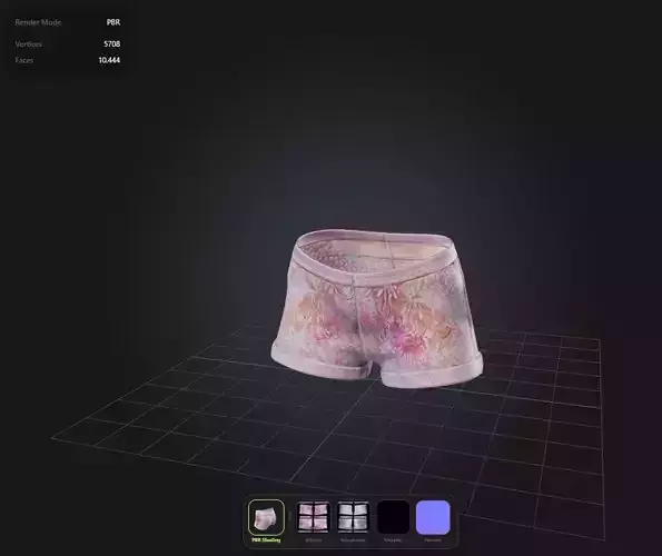 Fashion shorts PBR 4k