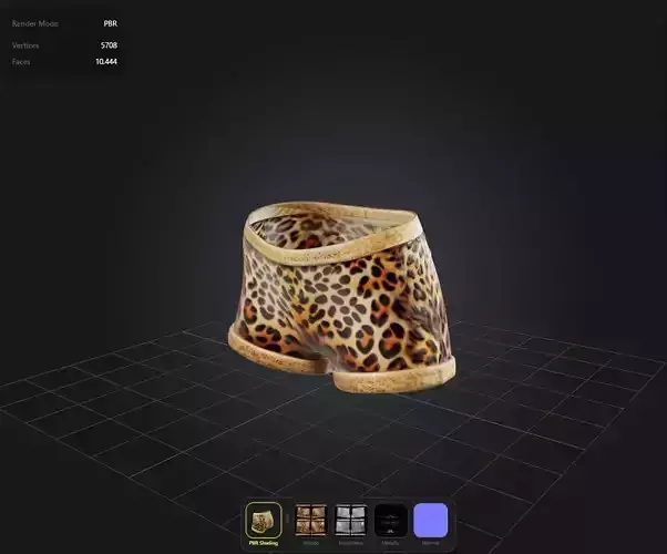 Leopard shorts PBR 4k