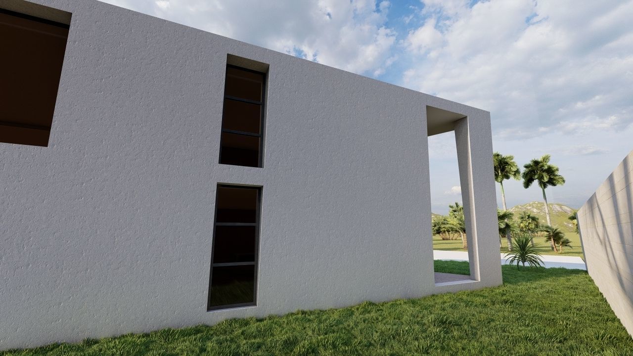 Casa Scene-villa-modern house 3D model_18