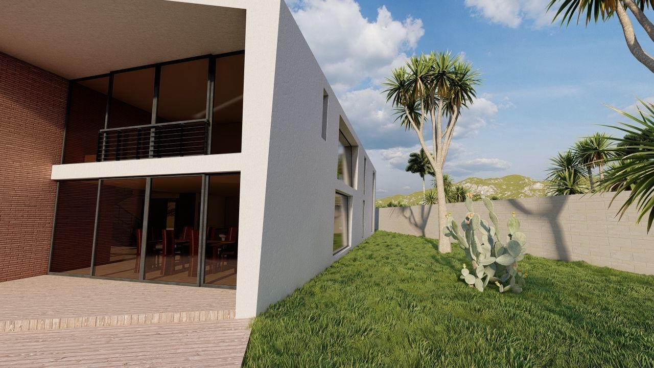 Casa Scene-villa-modern house 3D model_12