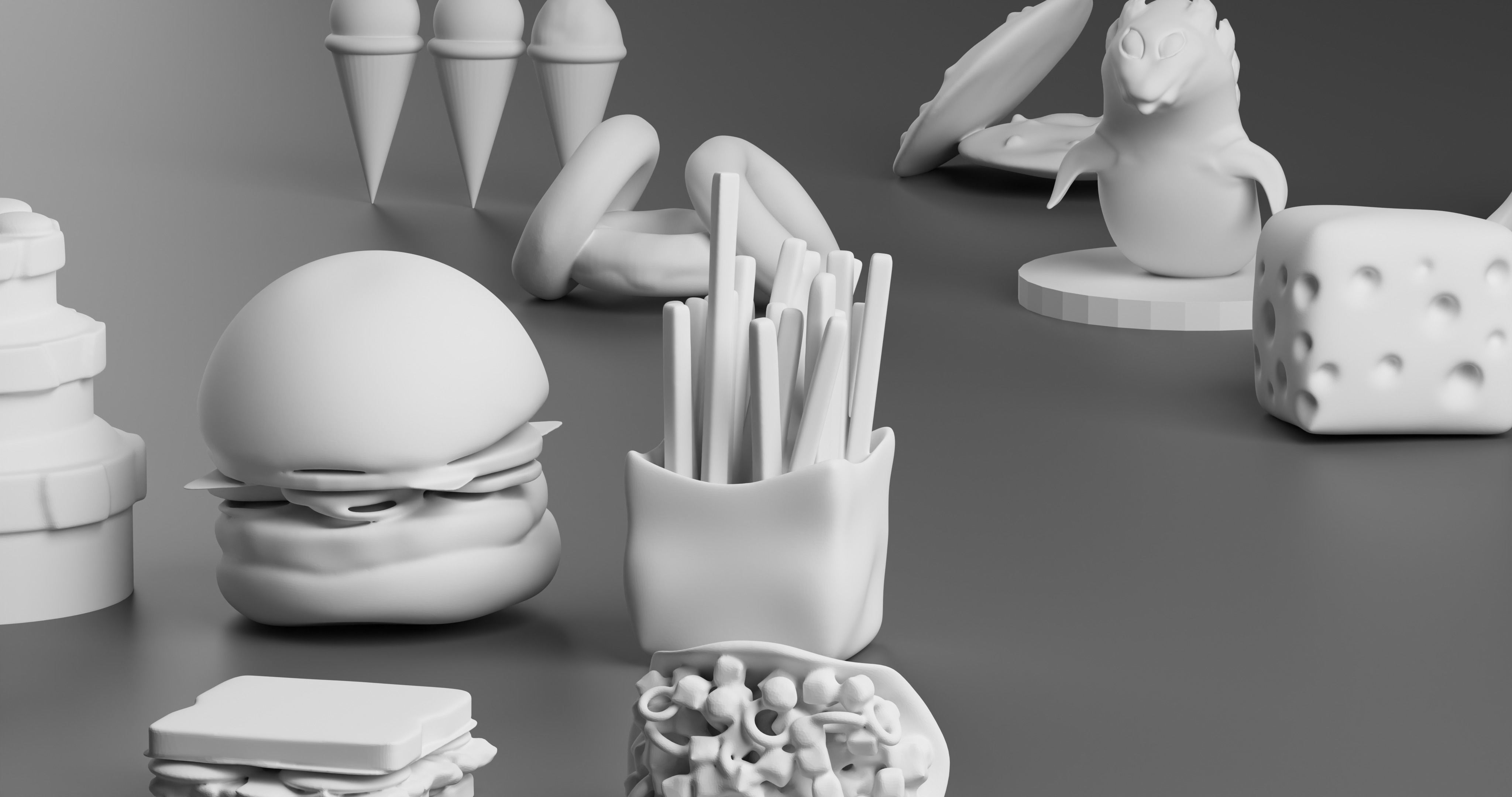 14 FOOD 2 Monster 3D print model_3